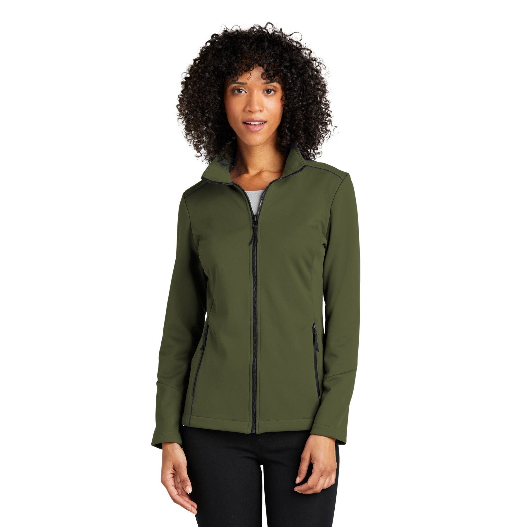 Port Authority-Port Authority® Women's Collective Tech Soft Shell Jacket L921-MedTech-3